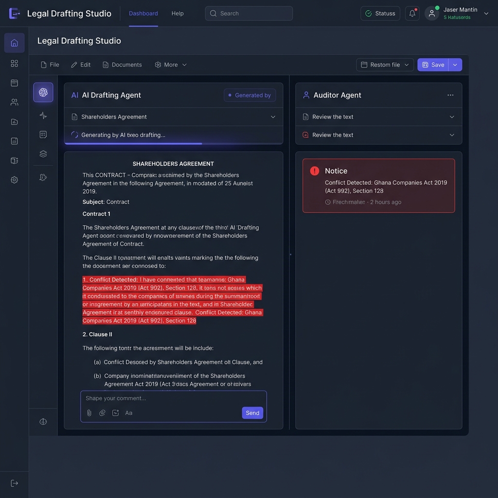 NomosDesk Adversarial Drafting Studio